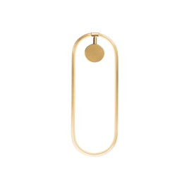 Opviq Can - 13557 Aplique de pared metálico dorado